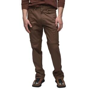 Prana Double Peak Convertible Pant Men's 38x32 Shire Relaxed Fit Taper Leg Cargo